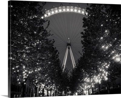 London Eye - black and white photograph