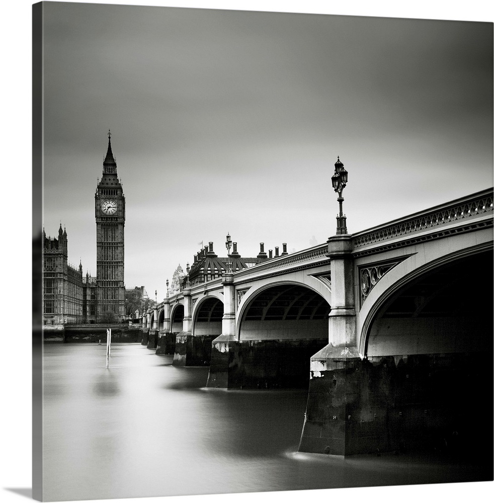 London Westminster, black and white photography