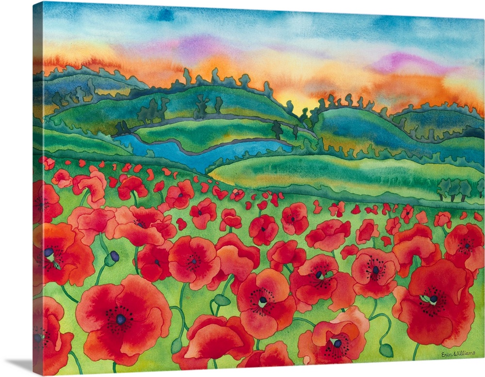 Magical Poppy Field