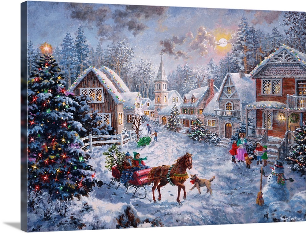 Merry Christmas Wall Art, Canvas Prints, Framed Prints, Wall Peels | Great Big Canvas