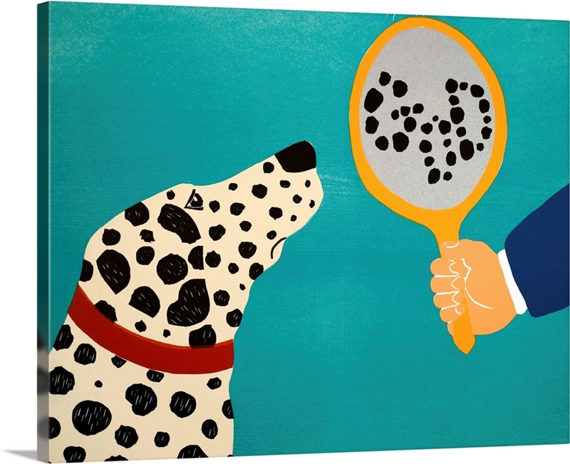 Mirror Image Of Dog Wall Art, Canvas Prints, Framed Prints, Wall Peels