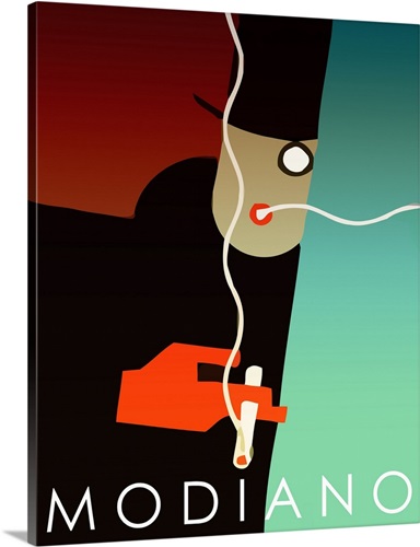 Modiano - Vintage Cigarette Advertisement | Large Canvas, Gold Floating Frame Wall Art Print