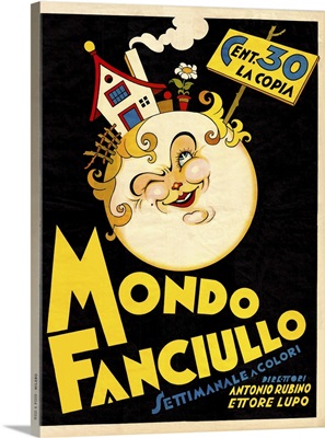 Mondo Fanciullo - Vintage Cartoon Poster