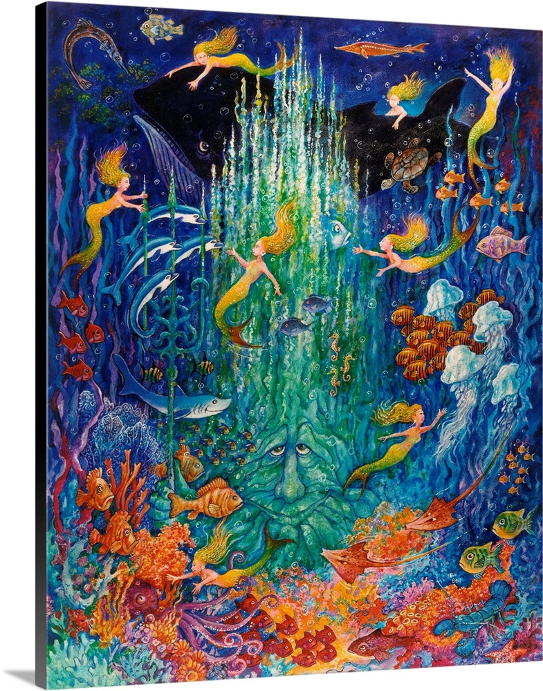 Neptune and the mermaids.