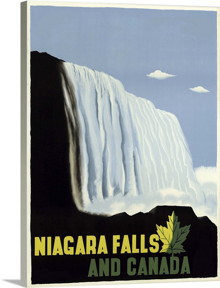 Niagara Falls and Canada - Vintage Travel Advertisement