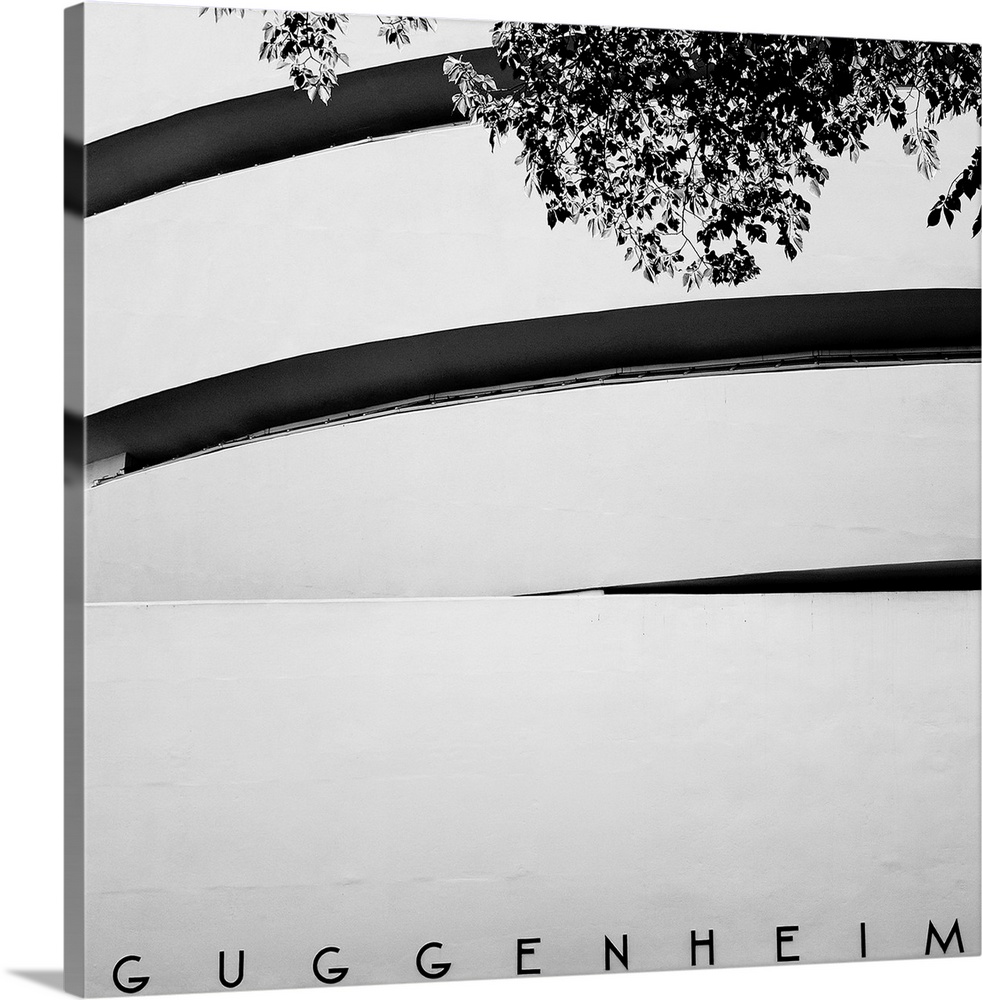 NYC Guggenheim, black and white photographyNew York