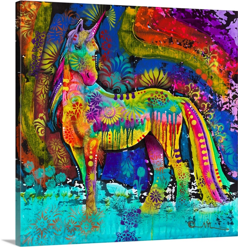 Oddessy Unicorn Wall Art, Canvas Prints, Framed Prints, Wall Peels
