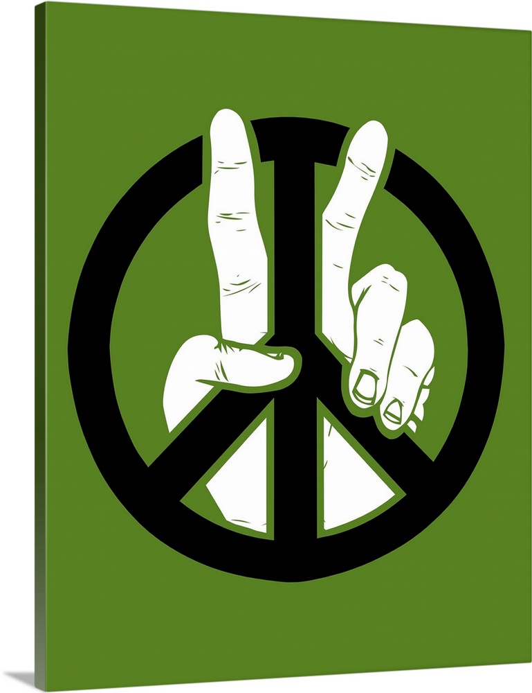 Peace to the 2nd Power, pop art, peace sign.motivational