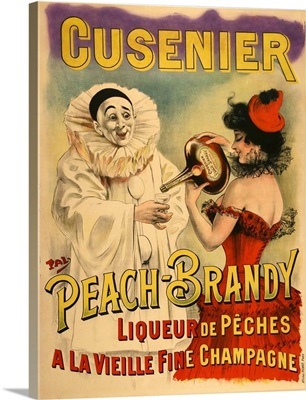 Peach Brandy - Vintage Liqueur Advertisement