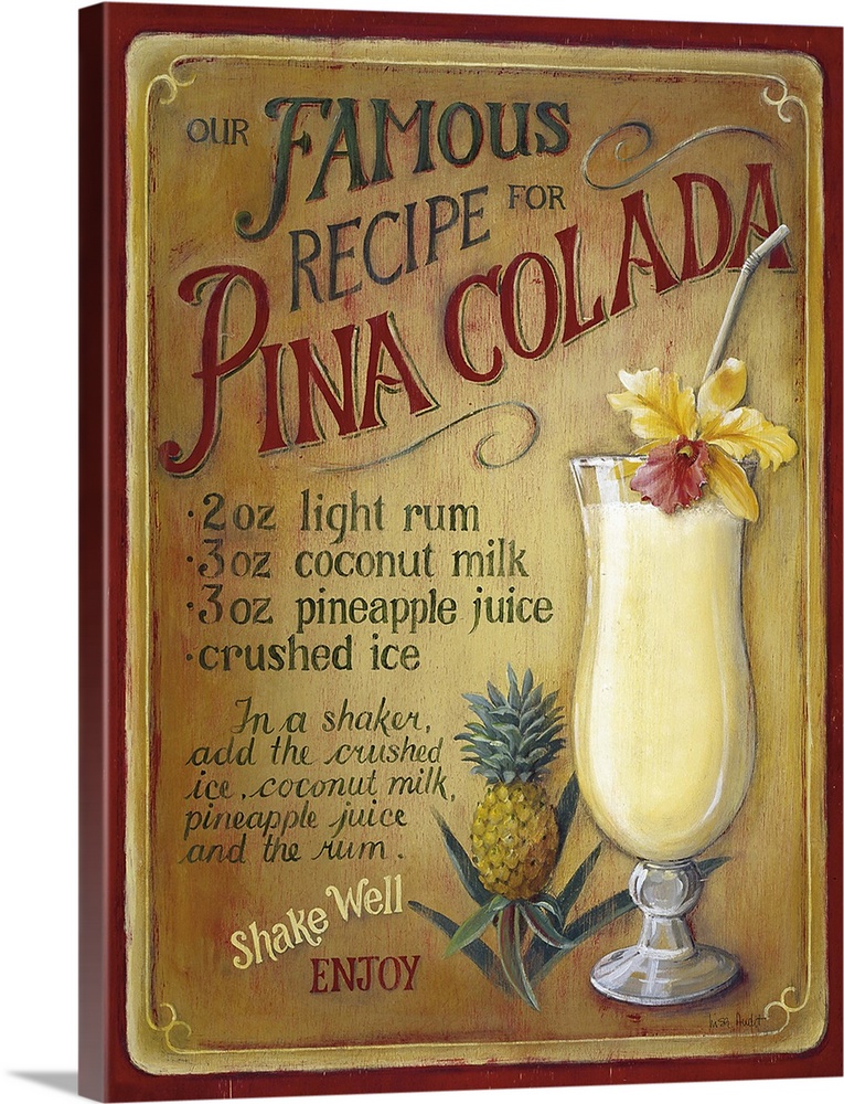 recipe to make a famous pina coladasummer drink