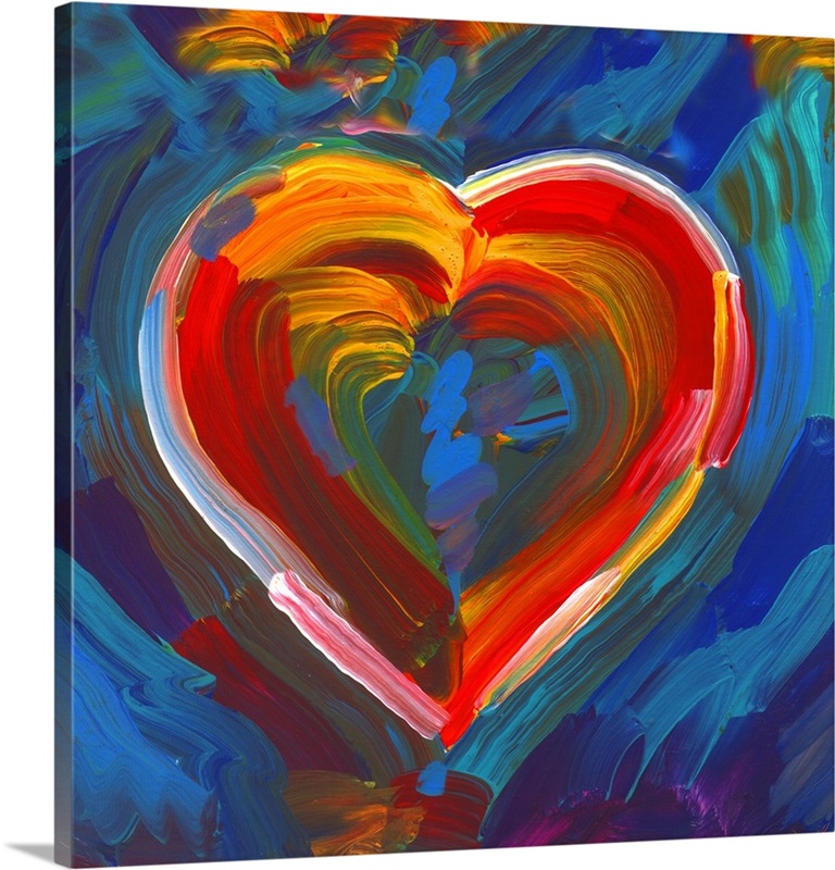 Pop Art Heart Icon | Great Big Canvas