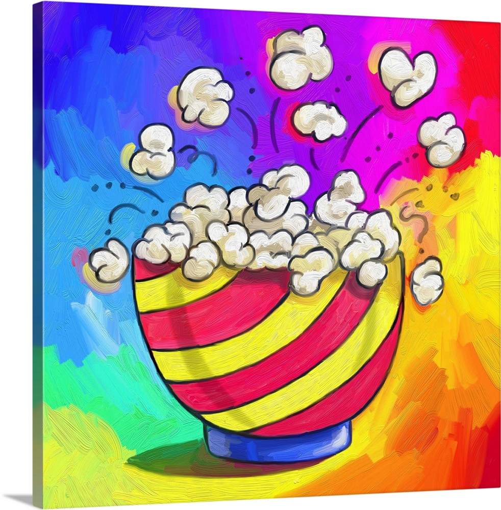 Pop Art Popcorn Bowl