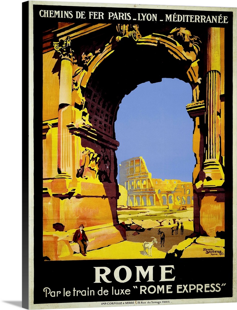Rome Express Rome, Par le Train de Luxe Wall Art, Canvas Prints, Framed  Prints, Wall Peels | Great Big Canvas