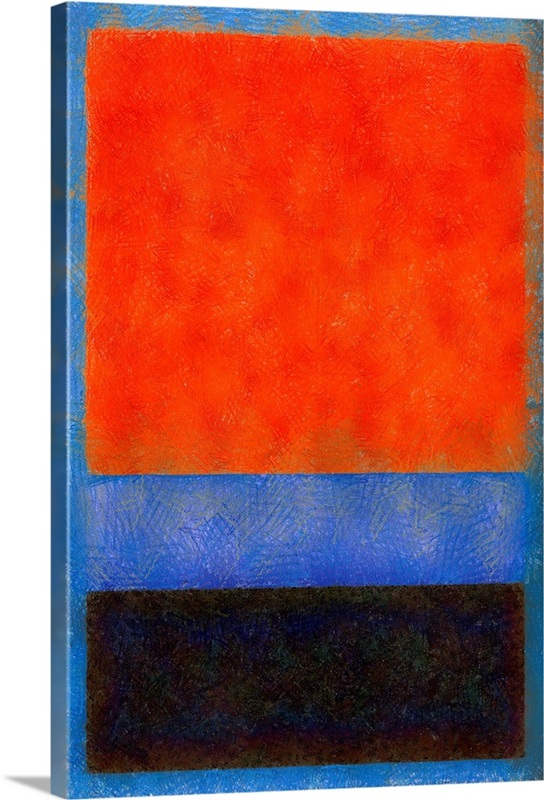 Red/blu Roko Rothko Style Red Black And Blue | Great Big Canvas