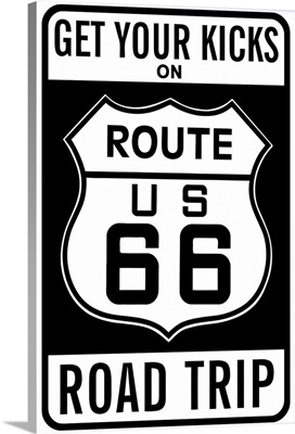 Route 66 - Vintage Travel Advertisement