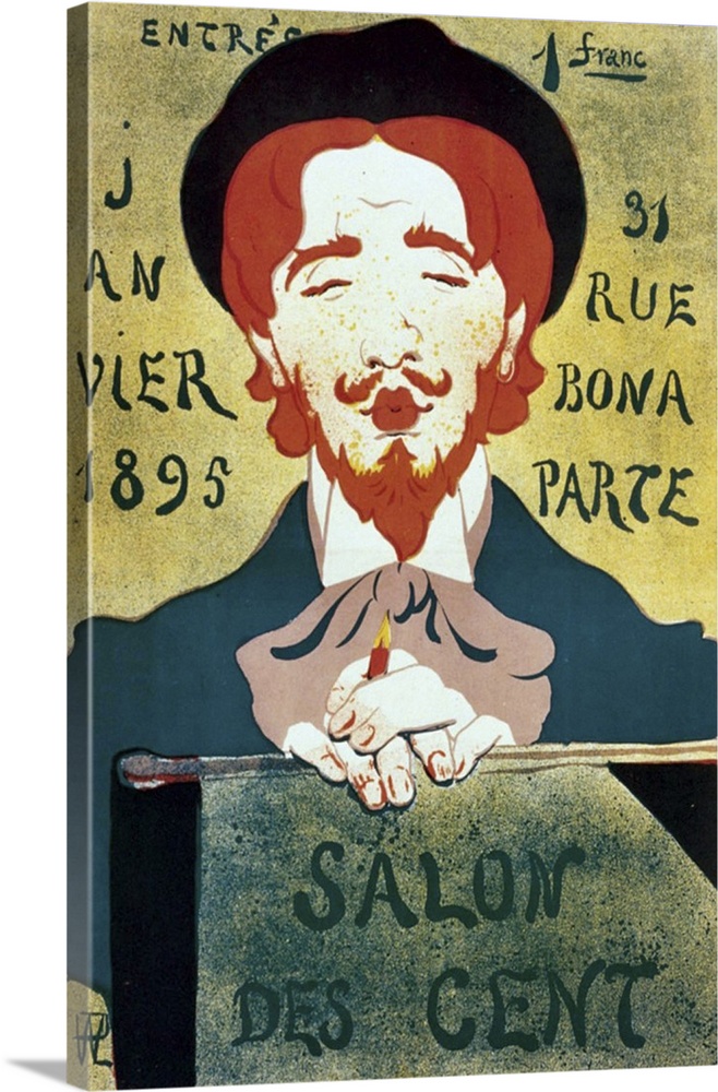 Vintage poster advertisement for Salon Des Cent Artist.