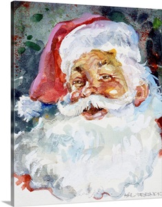 Santa Face Wall Art, Canvas Prints, Framed Prints, Wall Peels | Great Big Canvas