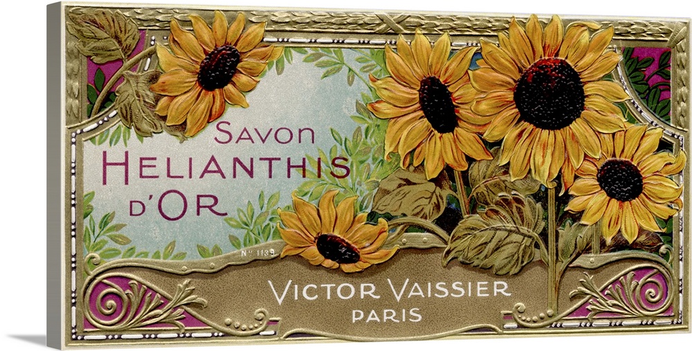 Savon Helianthis d'Or - Vintage Soap Advertisement