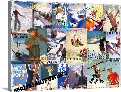 Ski Vacation Collage