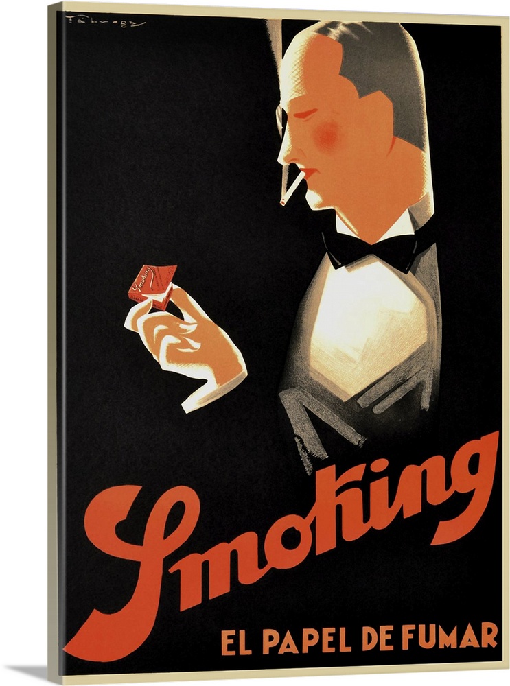 Vintage advertisement for Smoking cigarette papers.