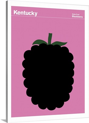 State Posters - Kentucky State Fruit: Blackberry
