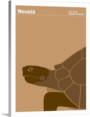 State Posters - Nevada State Reptile: Desert Tortoise