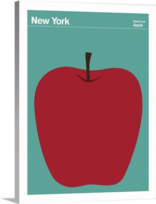 State Posters - New York State Fruit: Apple