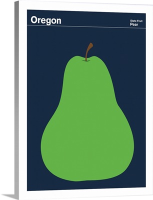 State Posters - Oregon State Fruit: Pear