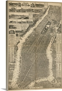 The City of New York Map, 1879 image thumbnail
