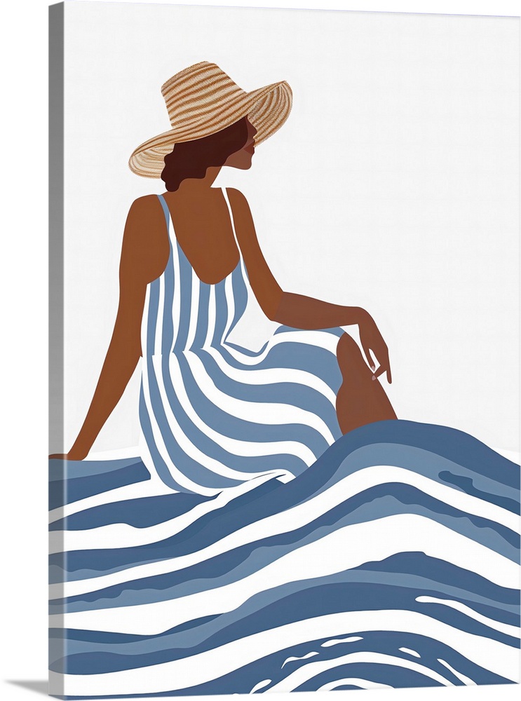 The Girl In The Striped Dress