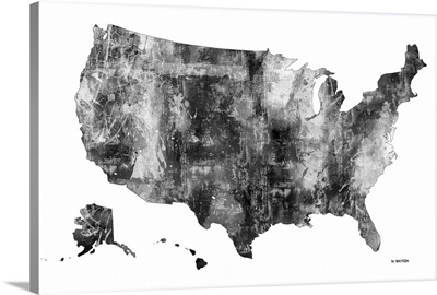 USA Map BW I