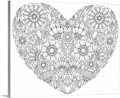 Valentine's Floral Heart