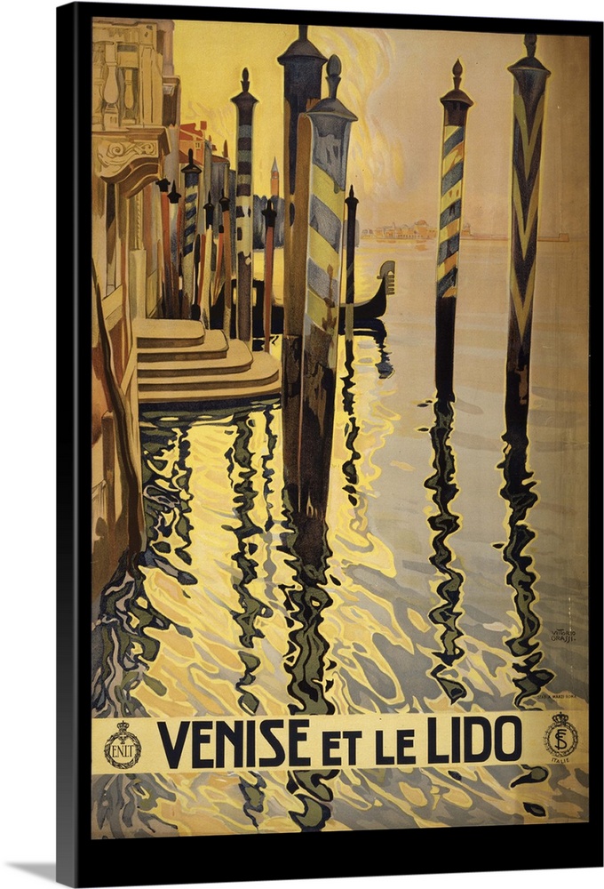 Venise et le Lido - Vintage Travel Advertisement