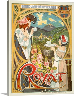 Vintage Advertising Poster - Royat