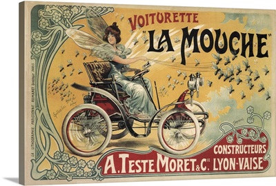 Voiturette La Mouche - Vintage Automobile Advertisement
