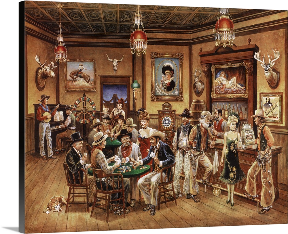 Western Saloon Wall Art, Canvas Prints, Framed Prints, Wall Peels Great  Big Canvas