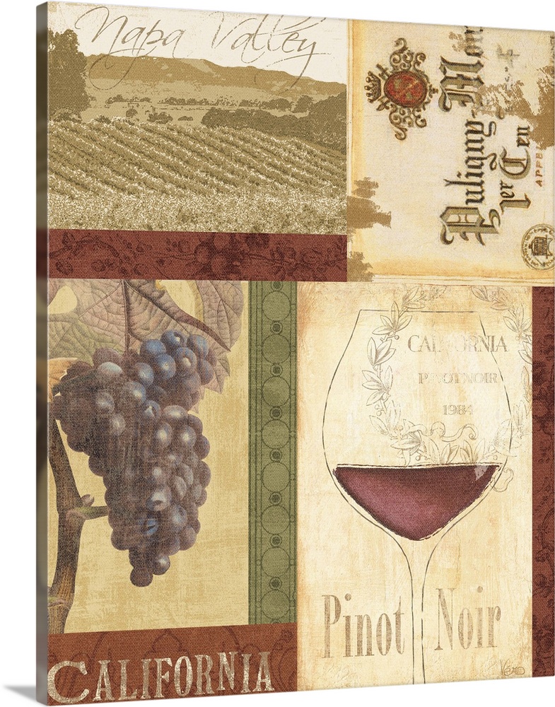 Napa Valley, California, pinot noir, chardonnay, France, grapes, red , white wine,  glass,  label