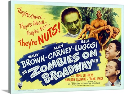 Zombies on Broadway - Vintage Movie Poster