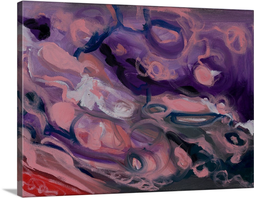 An abstract painting of tonal variation and play; a fluid movement.