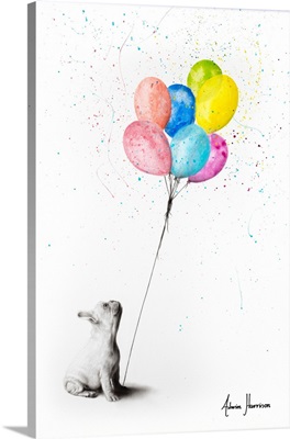 The French Bulldog And The Balloons
