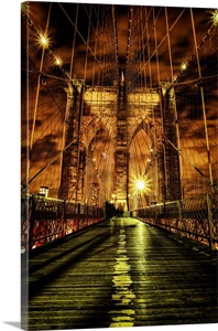 Brooklyn Bridge At Night image thumbnail