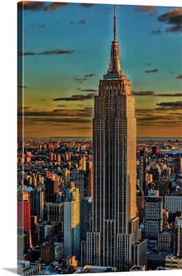 Empire State Building At Sunset