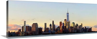 Lower Manhattan Panoramic View From Hoboken