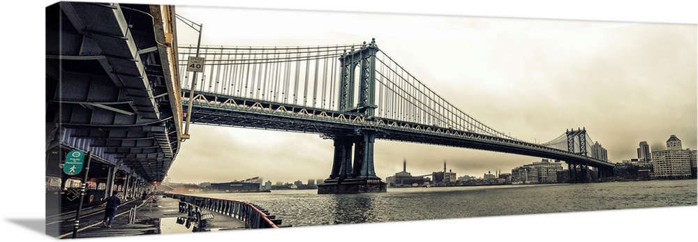 Manhattan Bridge Panoramic View