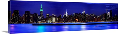 Manhattan Panoramic View At East River