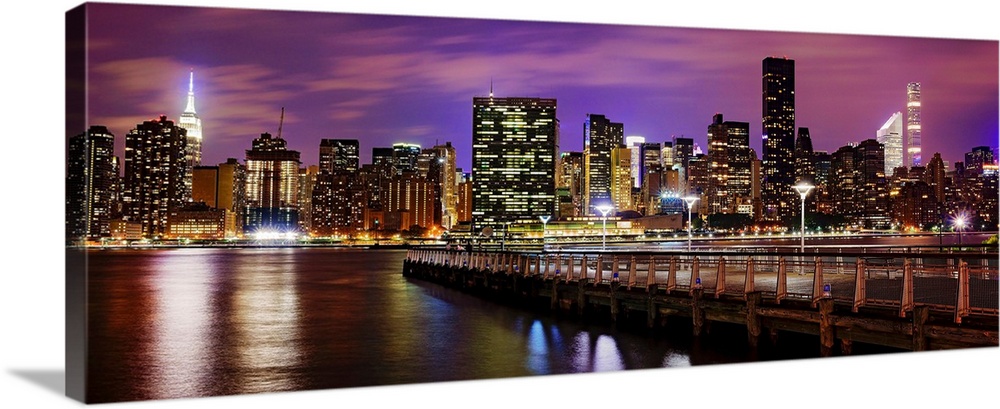 Manhattan Panoramic View From Long Island City