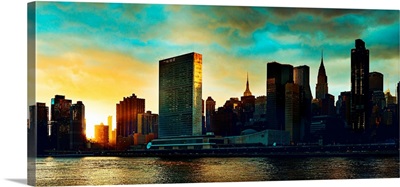 Panoramic View Of United Nations