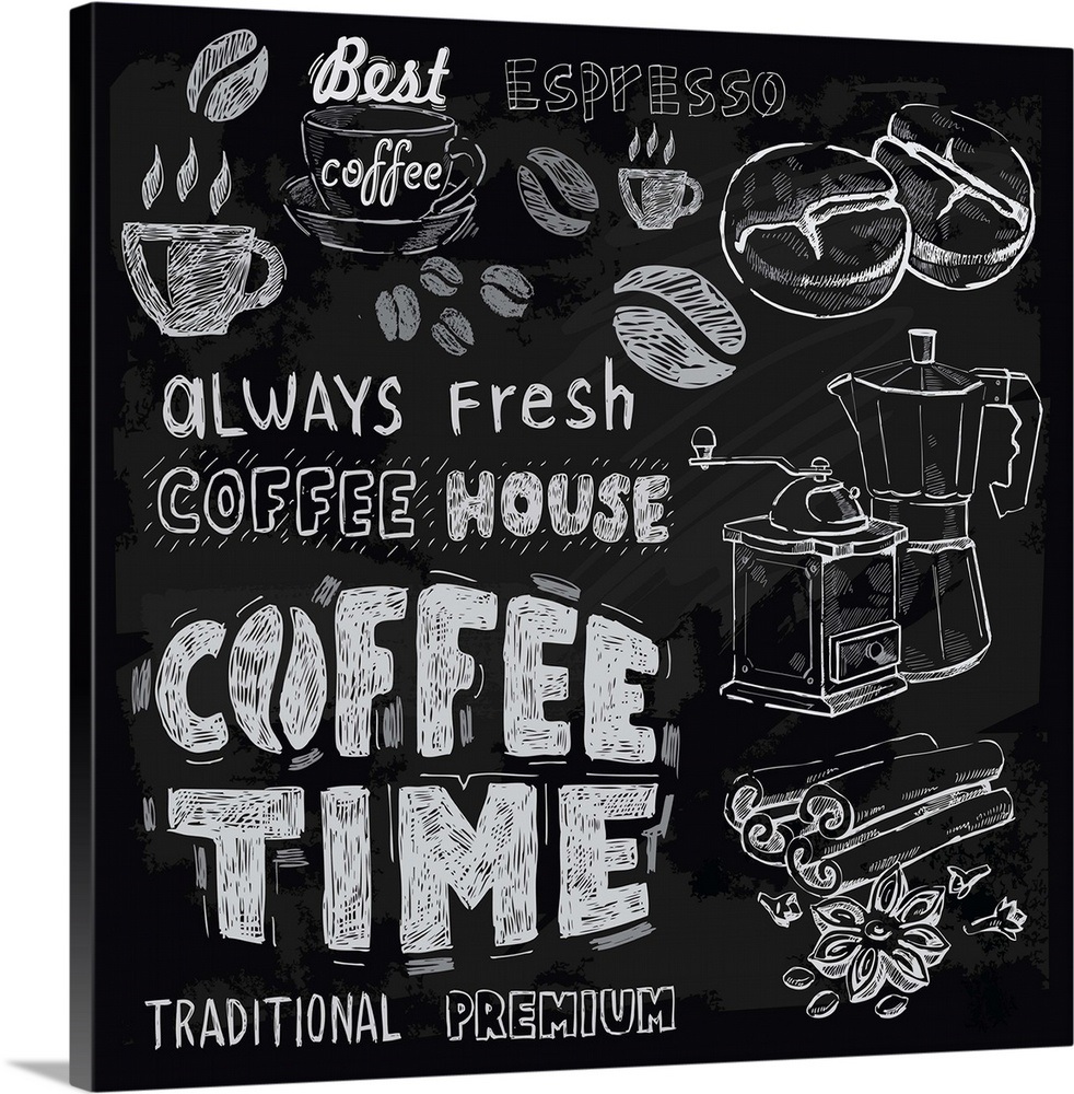coffee time chalkboard coffeehouse