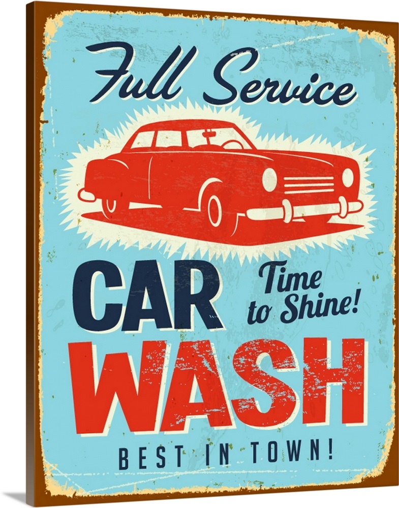 Crisp Car Wash Wall Art View in 4K Crisp Car Wash Wall Art View in 4K