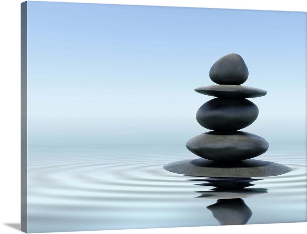 Zen stones in water Wall Art, Canvas Prints, Framed Prints, Wall Peels Great Big Canvas